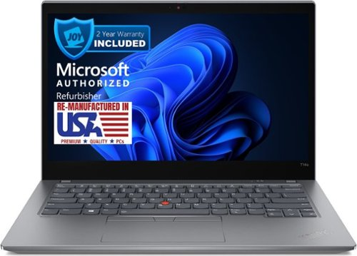 Lenovo - T14S G2 14" Refurbished Laptop - Intel 11th Gen i7-1185G7 with 16GB RAM - Intel UHD Graphics - 512GB NVMe - Dark Gray