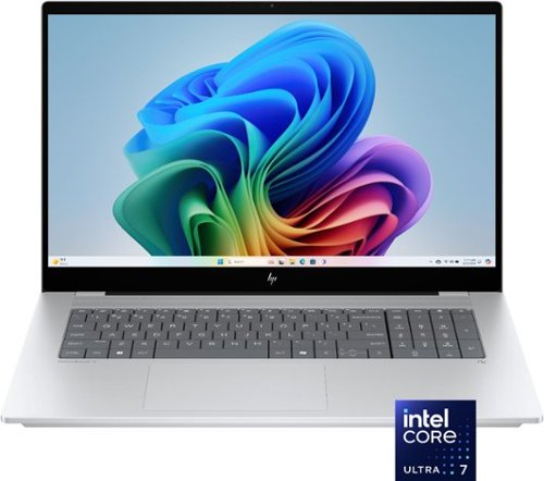 HP - OmniBook X - Copilot+ PC - 17.3" Full HD Touch-Screen Laptop - Intel Core Ultra 7 - 32GB Memory - 2TB SSD - Glacier Silver