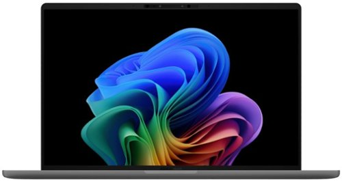 ASUS - Zenbook A14 14" FHD+ OLED Laptop - Copilot+ PC - Snapdragon X with 32GB RAM - 1TB SSD - Iceland Gray