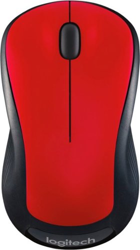 Logitech - M310 Wireless Optical Ambidextrous Mouse - Wireless - Flame Red