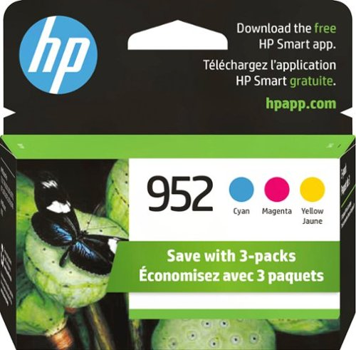 HP - 952 3-pack Standard Capacity Ink Cartridges - Cyan/Magenta/Yellow