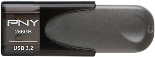 PNY - Elite Turbo Attache 4 256GB USB 3.2 Flash Drive - Gray