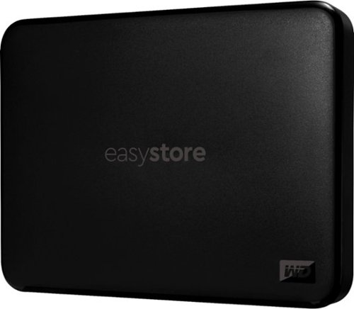 WD - Easystore 1TB External USB 3.2 Gen 1 Portable Hard Drive - Black