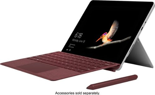 Microsoft - Geek Squad Certified Refurbished Surface Go - 10" Touch-Screen - Intel Pentium Gold - 8GB Memory - 128GB Storage - Silver