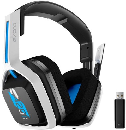 Astro Gaming - A20 Gen 2 Wireless Over-the-Ear Gaming Headset for Playstation 5, Playstation 4, Windows, Mac OS - White/Blue