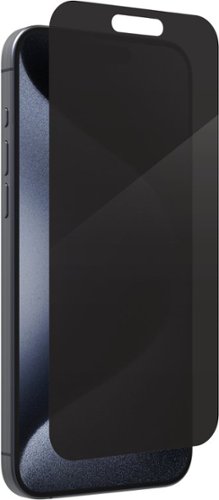 ZAGG - Glass Elite Privacy Maximum Impact & Privacy Filtering Screen Protector for Apple iPhone 15 Pro Max - Tinted