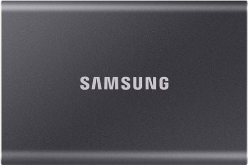 Samsung - T7 4TB External USB 3.2 Gen 2 Portable SSD with Hardware Encryption - Titan Gray