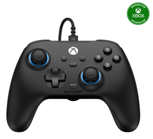 GameSir - T7 Wired Controller/Gamepad Hall Effect Joysticks for Xbox Series X|S, Xbox One, Windows 10/11 & Steam, 3.5mm Audio Jack - Volt Black