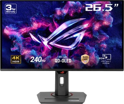 ASUS - ROG Strix 27" 4K OLED 240Hz 0.03ms Gaming Monitor with FreeSync Premium Pro and HDR (DisplayPort, HDMI) - Black