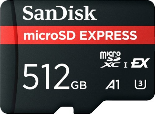 SanDisk - Express 512GB microSD PCIe 3.1 NVMe UHS-I Memory Card works with Nintendo Switch 2