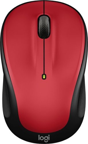 Logitech - M325s Wireless Optical Compact Ambidextrous Mouse - Wireless - Red
