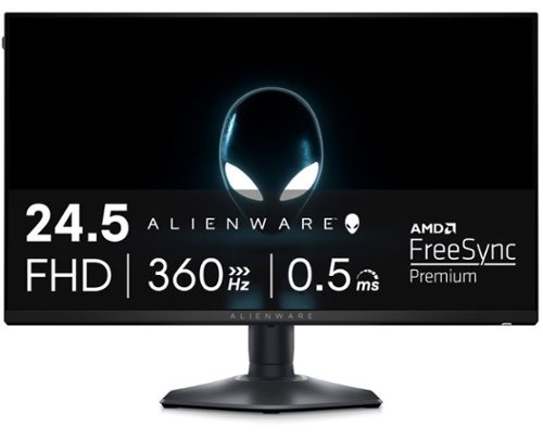 Alienware - AW2523HF 24.5" IPS LED FHD 360Hz .5-ms FreeSync Gaming Monitor with HDR (USB, HDMI) - Dark side of the Moon