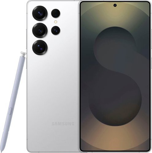 Samsung - Galaxy S25 Ultra 256GB - Titanium Whitesilver (AT&T)