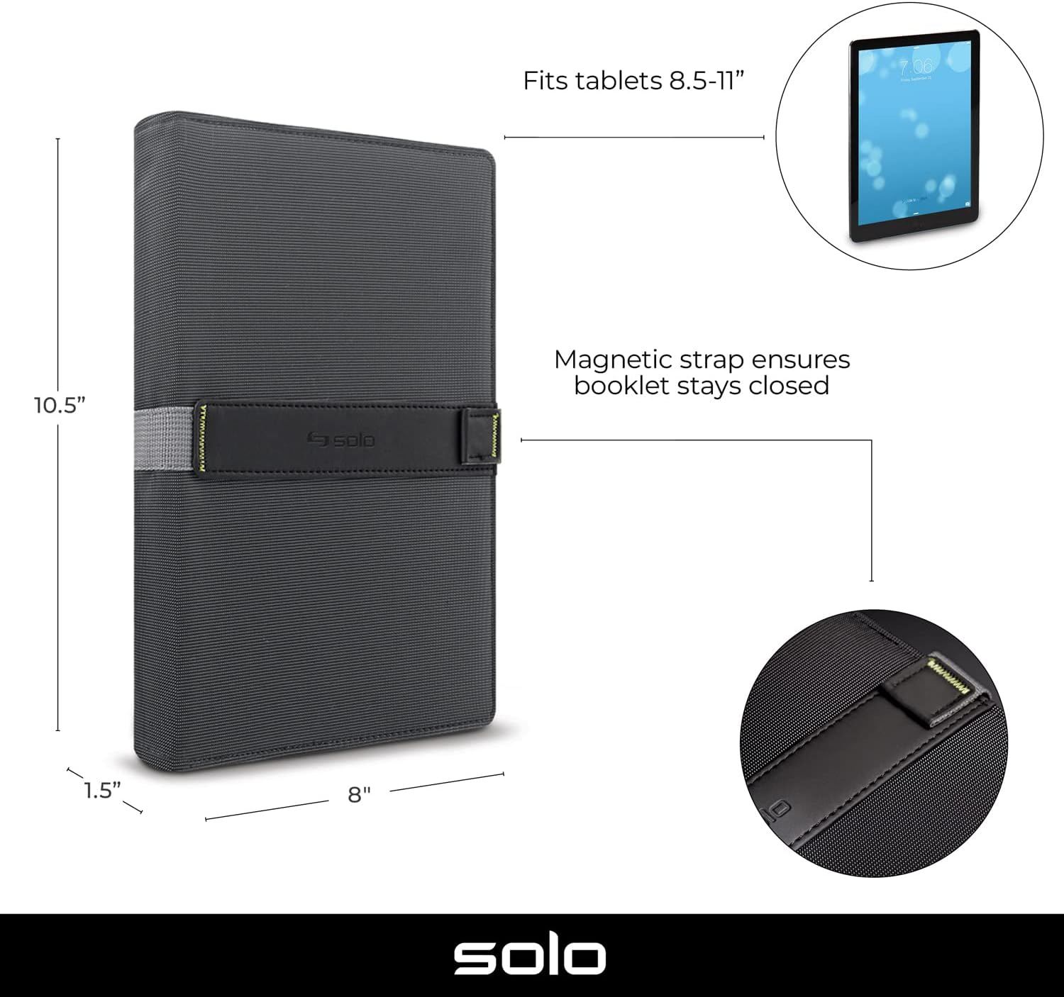SOLO NEW YORK SURGE UNIVERSAL 8.5"-11" TABLET/e-READER BOOKLET - Image 2
