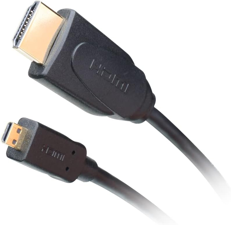 IO Gear DD 6.5ft Hi Speed HD Cable w/Ethernet - HDMI Micro Type D to Type A