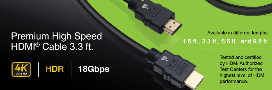 IO Gear GHDC2001 DD 3.3ft (1m) Certified Premium 4K HDMI - Image 4