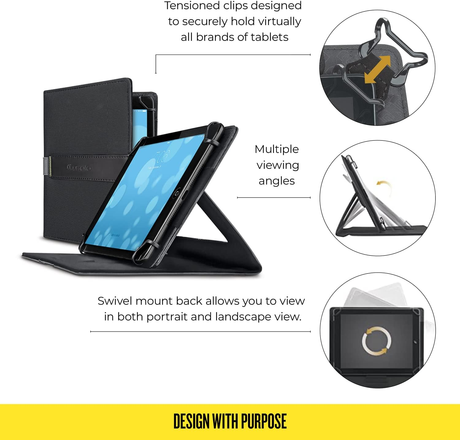 SOLO NEW YORK SURGE UNIVERSAL 8.5"-11" TABLET/e-READER BOOKLET - Image 3