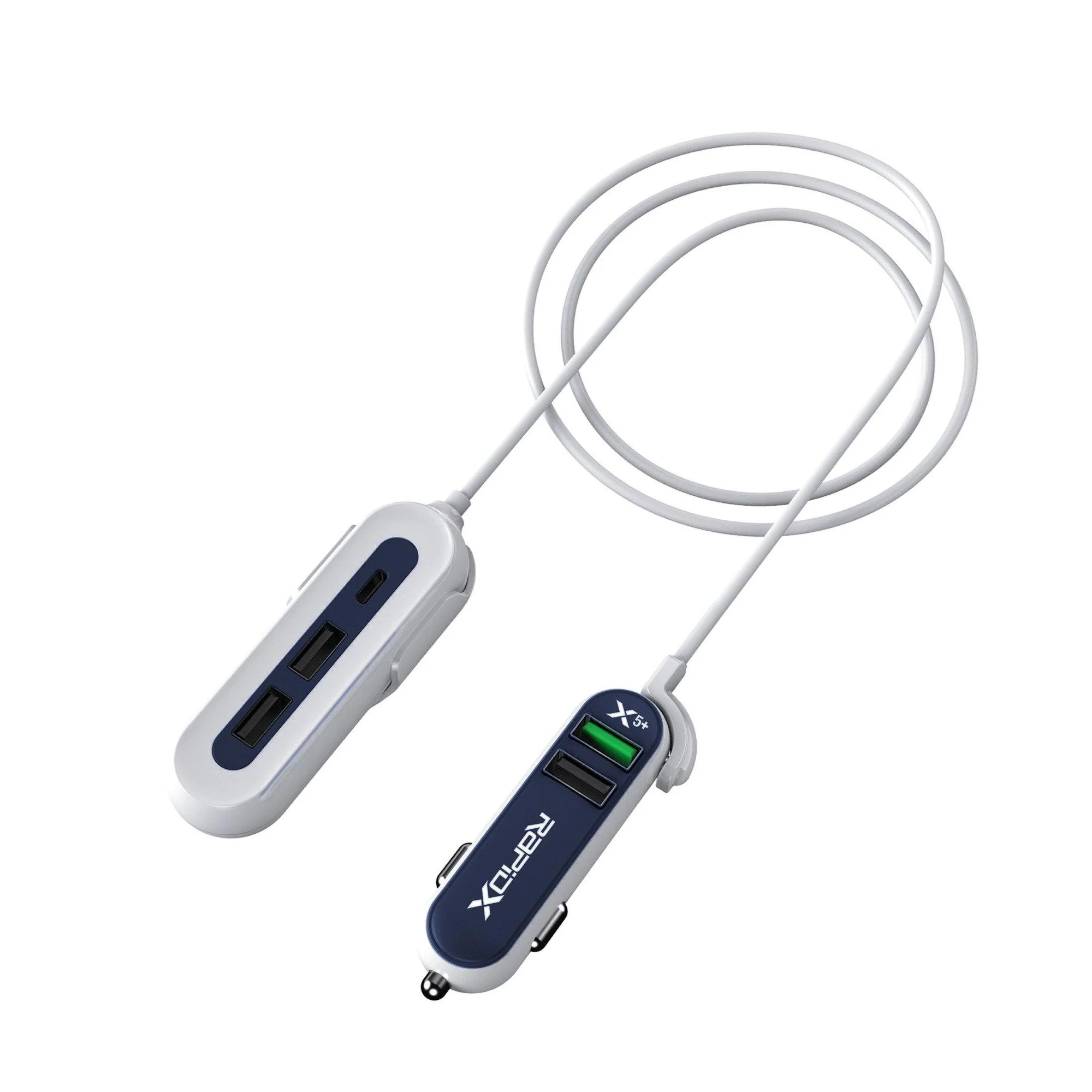RAPIDX X5 Plus Car Charger with 5 Smart USB Ports - Image 2