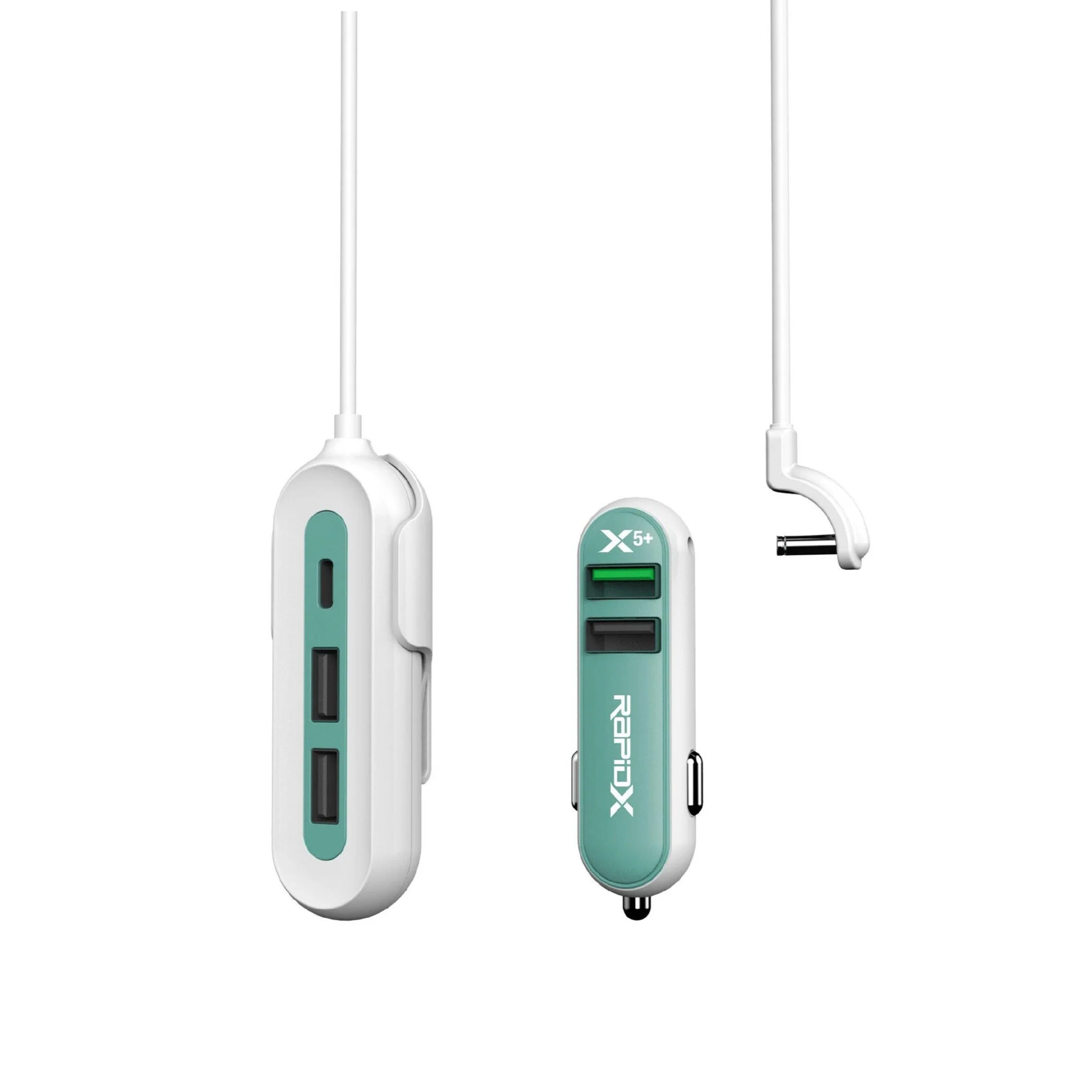 RAPIDX X5 Plus Car Charger with 5 Smart USB Ports